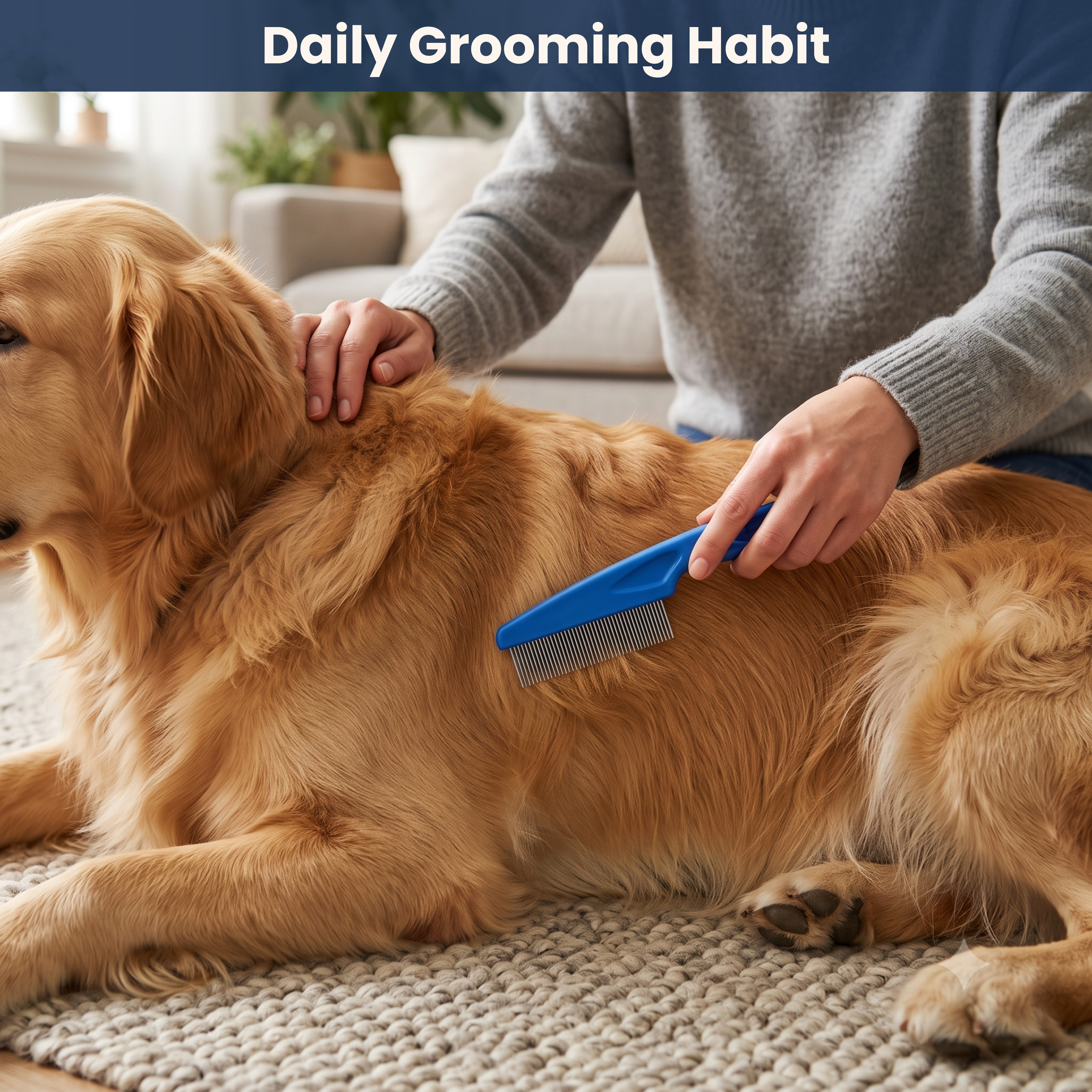 PetLuxe Care Grooming Pet Comb for Dogs & Cats