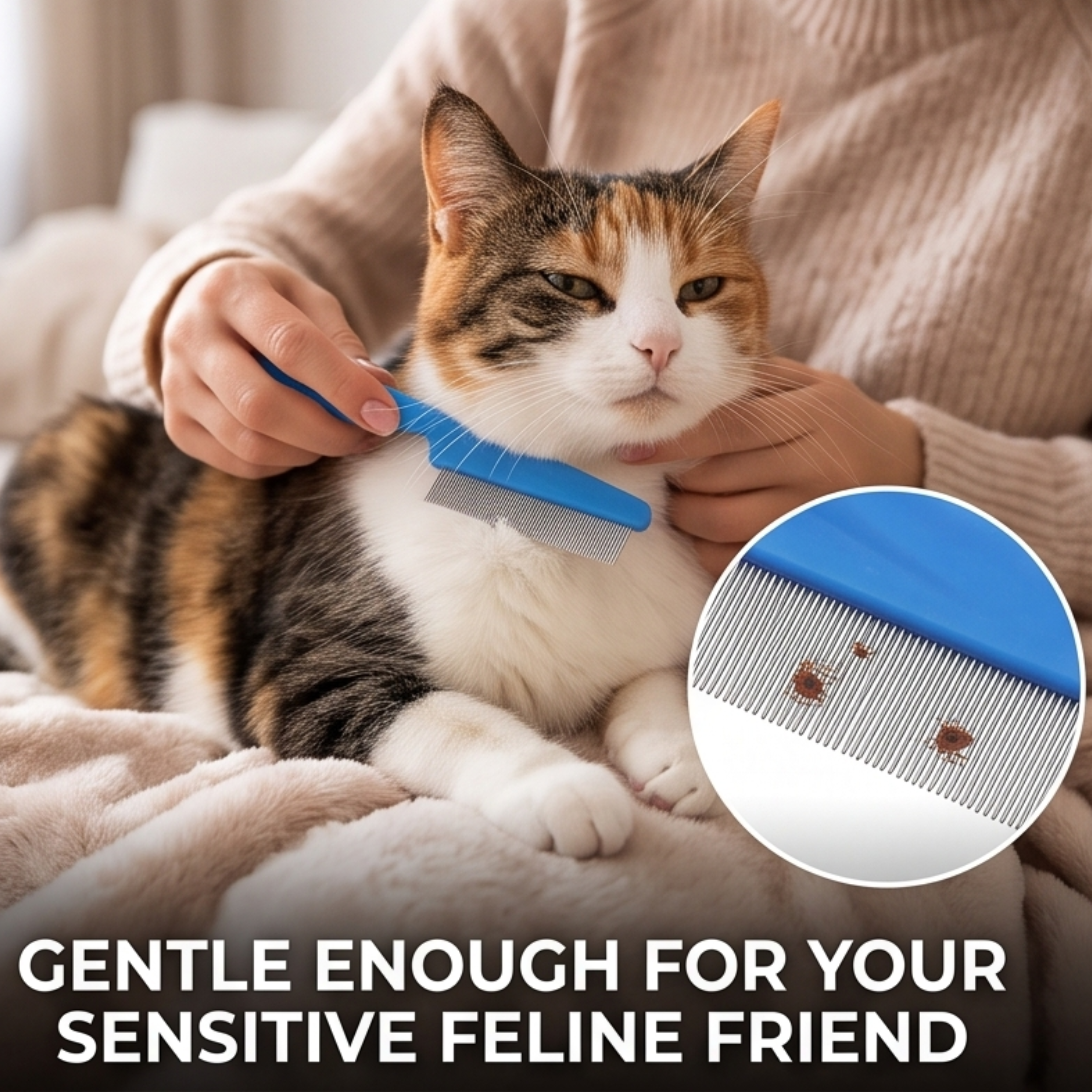 PetLuxe Care Grooming Pet Comb for Dogs & Cats