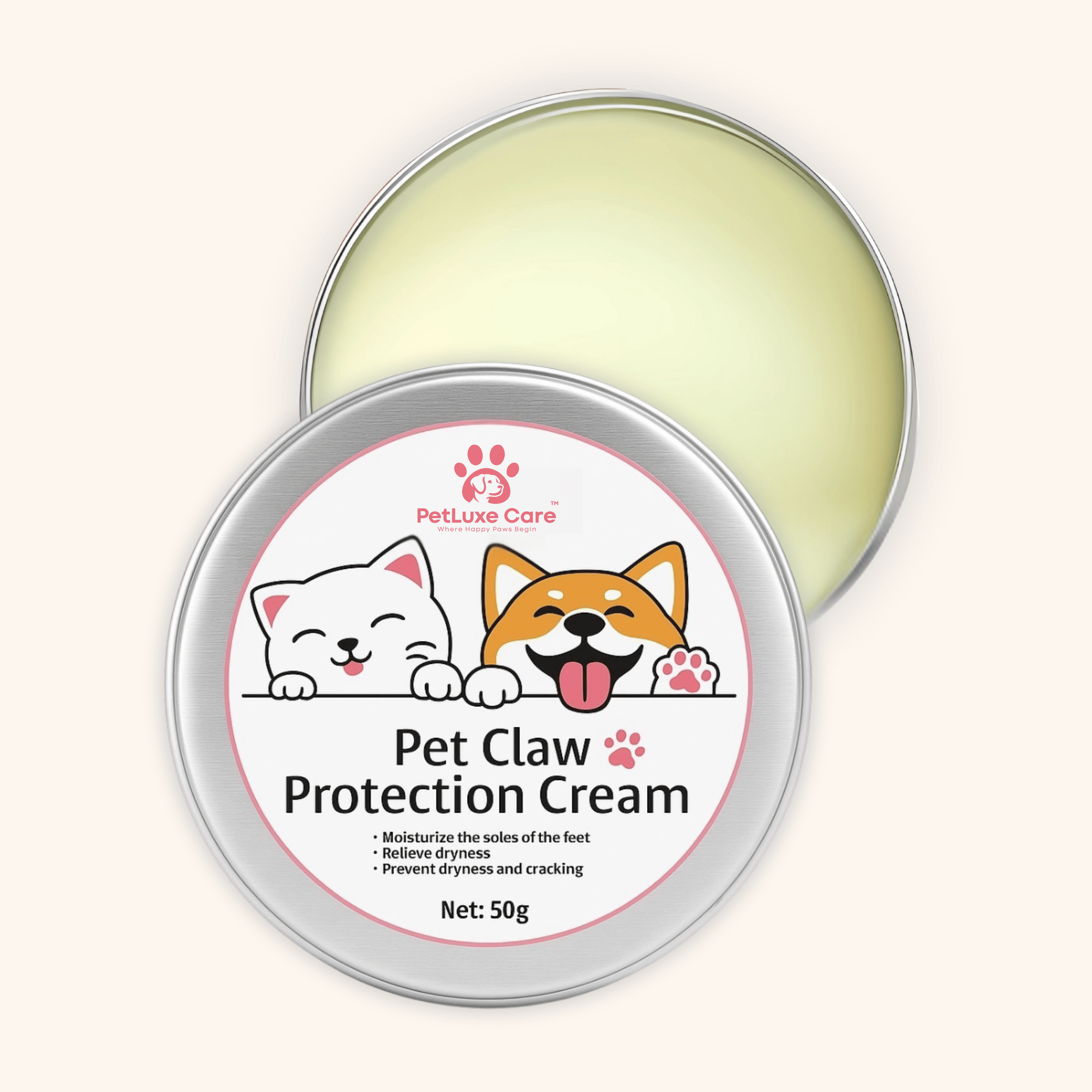 PetLuxe Care Natural Paw Balm | Moisturizing Paw Care for Dogs & Cats